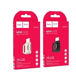 Перехідник Hoco UA31E Type-C male to iP female adapter чорний - мініатюра 4