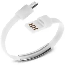 Кабель браслет micro USB 2.0, черный RTL
