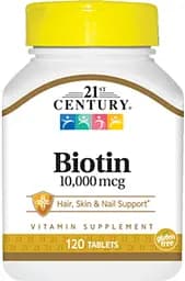 Вітаміни та мінерали 21st Century Biotin 10000 mcg, 110 таблеток