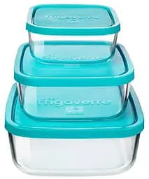 Набор пищевых контейнеров Bormioli Rocco Quadra, 3 шт. (388550M010219)