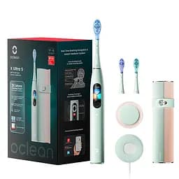 Электрическая зубная щетка Oclean X Ultra Set Green OLED