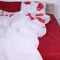 Простирадло MirSon Бязь 17-4768 Cristoforo 110х160 см червоне (2200008944674)