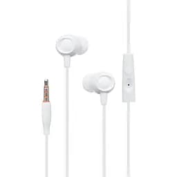 Проводные наушники Celebrat FLY-1 вакуумные с микрофоном 3.5 mm 1.2 m White