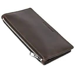 Кошелек клатч мужской кожаный на молнии Grande Pelle 10х20х2.5 см sum0028470