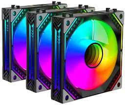 Корпусные вентиляторы Air Cool Magic Mirror ACF120MB-ARGB 3x120мм 2000rpm 4pin PWM +5VAR 2E Gaming teh0019192