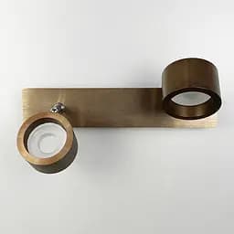 Світлодіодне коричневе бра Line F із двома регулюючими точками світла 32х17 см Арт. 8243/2 Coffee