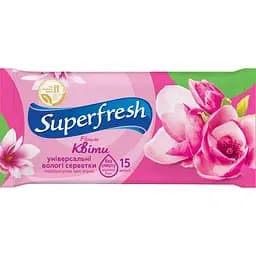 Влажные салфетки Superfresh Flower 15 шт.