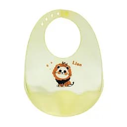 Дитячий силіконовий слюнявчик Mega Zayka MGZ-0618-3 на застібці