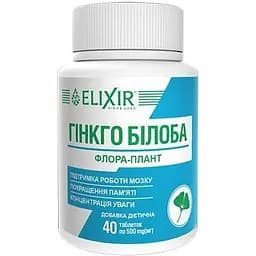 Флора-плант Гінкго білоба Elixir Кортес 40 таблеток