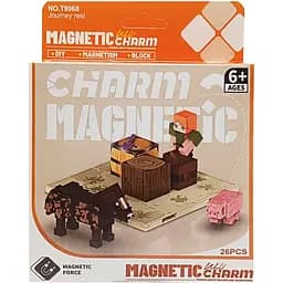 Детский магнитный конструктор Minecraft Bambi 9968 26 деталей