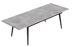 Стіл журнальний трансформер Dandi Small Ferrum-decor 45x120(160)x60 Чорний метал ДСП Бетон 16 мм (FRD-106785) - мініатюра 3