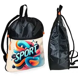 Рюкзак-мешок для обуви,спортивной формы Sport детская сумка для сменки с расширителем (01432)