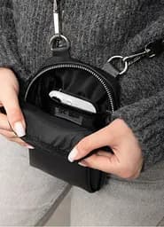 Жіноча сумка Sambag Modena чорна 19 х 11 х 3 см (96193001) - мініатюра 6