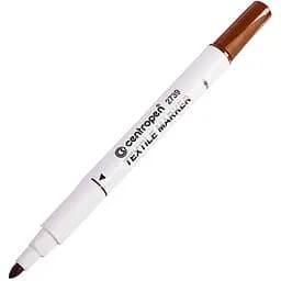 Маркер текстильный Centropen Textile конусообразный 1.8 мм коричневый (2739/07)