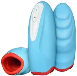 Мастурбатор I'MCUM Oral Pleasure Імітатор орального сексу Синій (FJB229)