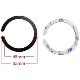 Стальная пластина DK для MagSafe Ring на скотче (Кольцо С / black) - мініатюра 2