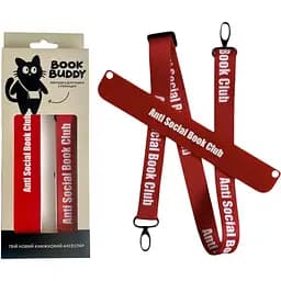 Закладка з ремінцем Book Buddy Anti social bookmark
