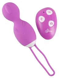 Вагинальные шарики Sweet Smile Remote Controlled Rotating Love Balls, 16 см, фиолетовый