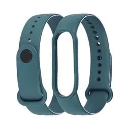 Силиконовый ремешок для Xiaomi Mi Band 5/6 цвет 15 темно-бирюзовый