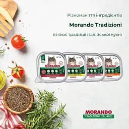 Вологий корм для котів Morando Tradizioni беззерновий паштет із свининою, морквою та стручковою квасолею 100 г - мініатюра 5