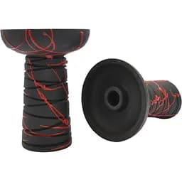 Чаша для кальяну Gusto Bowls Classic Phunnel BLACK Glaze червоний