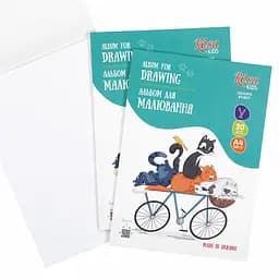 Альбом-склейка для малювання Cats on a Вicycle А4 100г/м2 30л ROSA Kids - мініатюра 3
