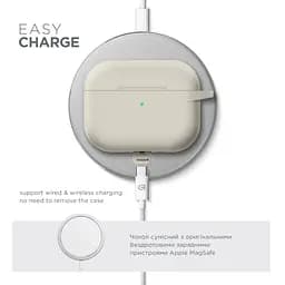 Силіконовий чохол для навушників Apple AirPods Pro 3, Hang Case, білий, ультратонкий захисний кейс товщиною 2 мм, захист від подряпин, пилу та ударів, компактний, з карабіном для кріплення, ArmorStandart (ARM88285) - мініатюра 7