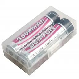 Акумулятор 18650 (168A) 3000 mAh *2 з захистом Beston (AAB1848) - мініатюра 3