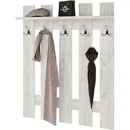 Вішалка настінна Еверест Ліберті 90x15.2x110 см дуб крафт білий (EVR-2127)