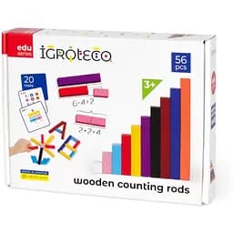 Навчальний набір Палички для рахунку Кюїзенера ​​Igroteco 900385, 56 деталей