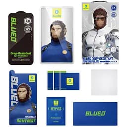 Захисне 2.5D скло Blueo Drop-Resistant 35+ KG для Apple iPhone 17 Pro Max / 16 Pro Max 6.9" Чорний - мініатюра 3
