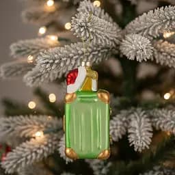 Прикраса ялинкова Handicraft Валіза скло