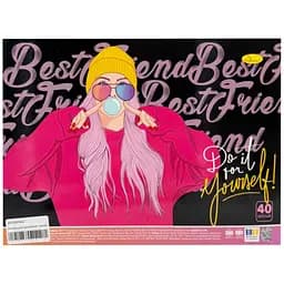 Альбом для рисования Апельсин АП-0310-4, 40 листов, пружина сбоку