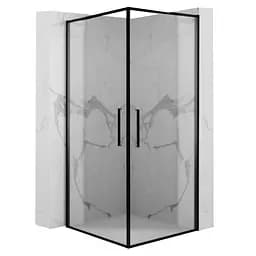 Душевая кабина Rea Abra 90x90 black mat REA-K5502, Черный матовый, Универсальная, прозрачная