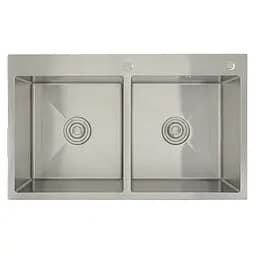 Кухонна мийка Gappo GS8350 накладна 830x500 мм, нержавіюча сталь, Нержавіюча сталь