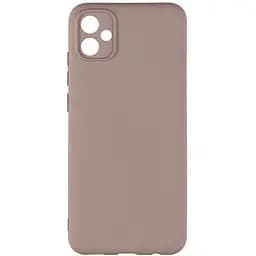 Чехол Silicone Cover с рамкой камеры A Samsung Galaxy A04e Pink Sand