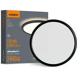 Світильник LED Videx з декоративною підсвіткою DL5R 22W 3000K-4000K-5000K Black (VL-DL5R-22CB)