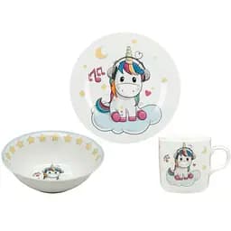 Набір дитячого посуду Limited Edition Unikorn 3 прилади (C723)