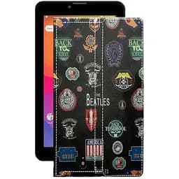 Чехол StatusCASE из экокожи для планшета Prestigio Wize 4117 3G Битлз