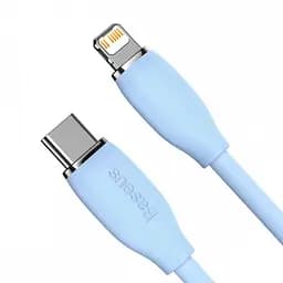 Кабель Baseus Jelly Liquid Silica Gel Fast Charging Data Cable Type-C to iP 20W 2 м блакитний - мініатюра 3