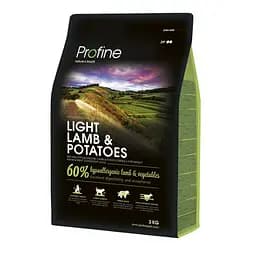 Сухий корм для собак із зайвою вагою Profine Light Lamb з ягням 3 кг