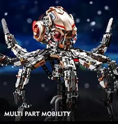 Конструктор механічний восьминіг MJI Octopus   для дітей і дорослих живий світ 1768 деталей - мініатюра 5