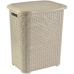 Кошик для білизни Tuffex Ротанг 45 л бежевий (000029805)