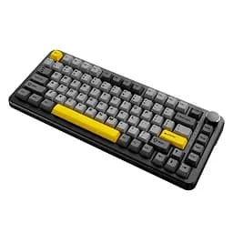 Ігрова механічна клавіатура Ajazz AK820 MAX Plus / Три режими підключення / Black Yellow - мініатюра 2