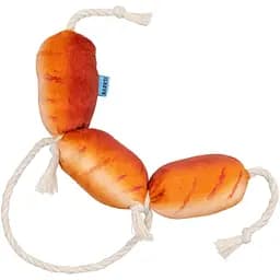 Игрушка для собак Barksi Сосиски с канатом 17х10 см