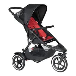 Універсальний біговий візок 2 в 1 Phil&Teds Sport + вкладка, червоний - мініатюра 10