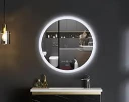 Дзеркало Mixxus Plain MC10-60 (годинник, LED-підсвічування, антизапотівання) (MI6013) - мініатюра 6