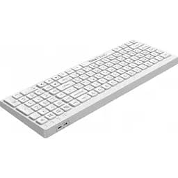 Клавіатура OfficePro бездротова біла (SK985W) - мініатюра 3