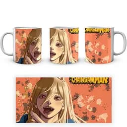 Кухоль GeekLand Chainsaw Man Людина Бензопила Павер CM 02.29 330 мл білий - мініатюра 3
