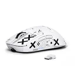 Ігрова мишка ATTACK SHARK X3 / Три режими підключення / Сенсор PAW3395 / 49 г / White - мініатюра 2